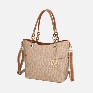 MKF Collection Kissaten Milan “M” Signature Tote Faux Leather Shoulder Bag for Women by Mia K - 1 of 4