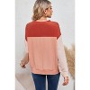 I AM A FASHION JUNKY Khaki Color Block Ribbed Loose Long Sleeve Top - 2 of 4