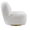 NicBex Teddy Swivel Accent Chair,Upholstered Swivel Living Room Chairs with High Back,Cozy Armless Chair,Accent Chairs for Living Room - 4 of 4