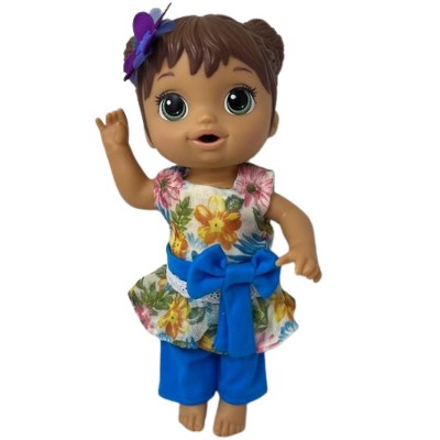 Doll Clothes Superstore Handmade Flowers And Pants Fit 12 Inch Baby Alive And Little Baby Dolls