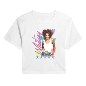 Women's - Whitney Houston - Celebrate Whitney Cropped Graphic T-Shirt - 1 of 4