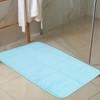 Unique Bargains Machine Washable Memory Foam Bathroom Non Slip Soft Bath Rugs 2 Pcs - 2 of 4