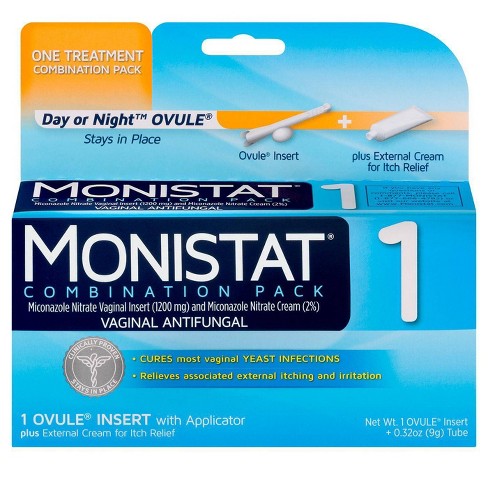 Monistat 1 Day Yeast Infection Treatment Day Or Night Ovule