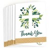 Big Dot of Happiness Elegant Cross - Religious Party Thank You Cards (8 count) - 2 of 4