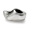 Black Bow Jewelry Sterling Silver Dutch Shoe Bead Charm - 3 of 4