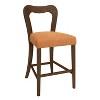 Gulches Set of 2 Dining chair/Counter Stool Without Arm,Caramel and Walnut - 4 of 4