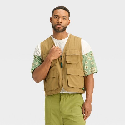 Houston White Men's Fashion Vests - Beige