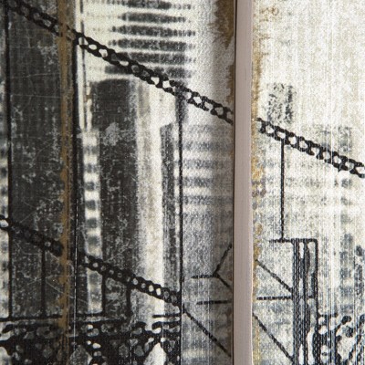 Golden Gate Bridge Distressed Wood Panel Canvas Art