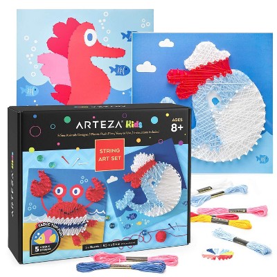 Arteza Kids String Art, Sea Animals - 5 Pack (ARTZ-4093)