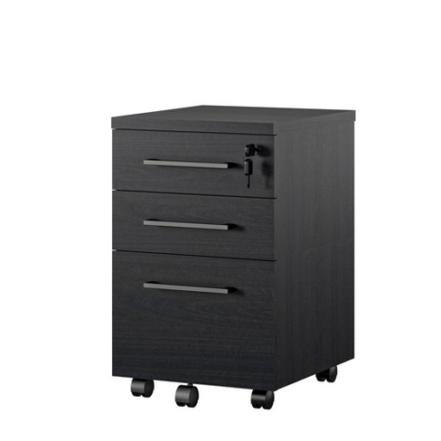 Parkside Mobile File Cabinet Black Ameriwood Home Target