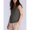 Women's V-Neck Sleeveless Polo Top | Motherhood Maternity - 3 of 4