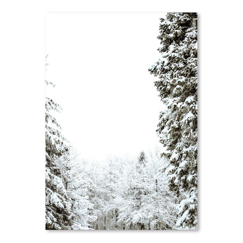 Americanflat Botanical Minimalist Winter In Forest By Tanya Shumkina Poster, 1 of 6
