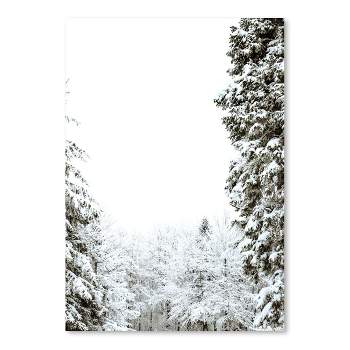 Americanflat Botanical Minimalist Winter In Forest By Tanya Shumkina Poster