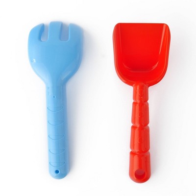 Rake & Shovel Red/Light Blue - Bullseye's Playground™