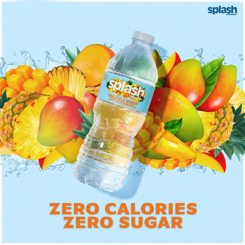 Splash Refresher Pineapple Mango Water Beverage - 24pk/0.5L Bottles, 5 of 9