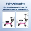 KneeRover Knee Walker Jr Pediatric and Smaller Adult Knee Scooter Pink - 3 of 4