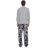 Ashford & Brooks Men's Jersey Knit Long-Sleeve Top and Mink Fleece Bottom Pajama Set - 3 of 4