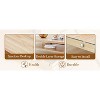 Vynxaria Double layered rectangular and broad is made of wood with wooden stickers coffee table - 3 of 4