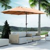 Outsunny 15ft Patio Umbrella Double-Sided Outdoor Market Extra Large Umbrella with Crank Handle for Deck, Lawn, Backyard and Pool - 2 of 4