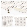 Unique Bargains Women Polka Dots Cosmetic Bag White Khaki 1 Pc - image 3 of 3