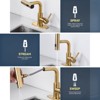 WOWOW 11.3 in. Single Handle Pull Down Sprayer Kitchen Faucet with Advanced Spray - 3 of 4