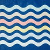 84"x60" Striped Tablecloth Navy - Sun Squad™ - 3 of 3