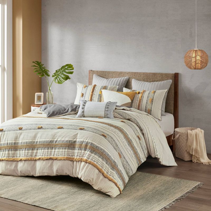 Ink+Ivy 3pc Cody Cotton Duvet Cover Set, 3 of 15