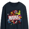 Men's - Marvel - Avengers Sketch Long Sleeve Graphic T-Shirt - 2 of 4