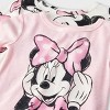 Toddler Girls' 4pc Snug Fit Cotton Minnie Mouse Pajama Set - Pink - 3 of 4