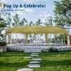 10x30 Heavy Duty Pop Up Canopy w/8 Sidewalls, Roller Bag & Full Kit (Anchors, Ropes, Stakes) - 3 Height Adjustable - 2 of 4