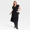 Women's Flutter Short Sleeve Wrap Maxi Dress - Ava & Viv™ - image 3 of 3