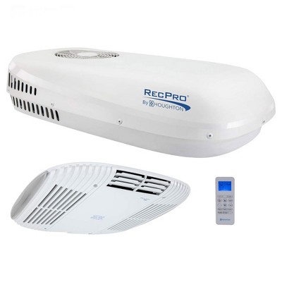 RecPro RV Air Conditioner, 9500 BTU Non-Ducted Quiet Cooling AC Unit with Remote Control, Easy Setup and Installation, Heat Pump Not Included, White