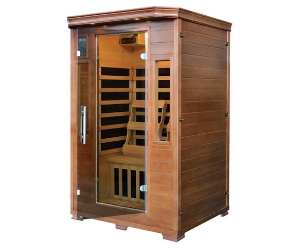 Majestic Saunas 2-Person Hemlock Premium Infrared Sauna with 6 Carbon Heaters