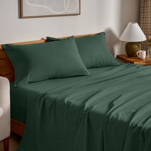 100% Cotton Flannel Sheet Set by Bare Home - 1 of 4