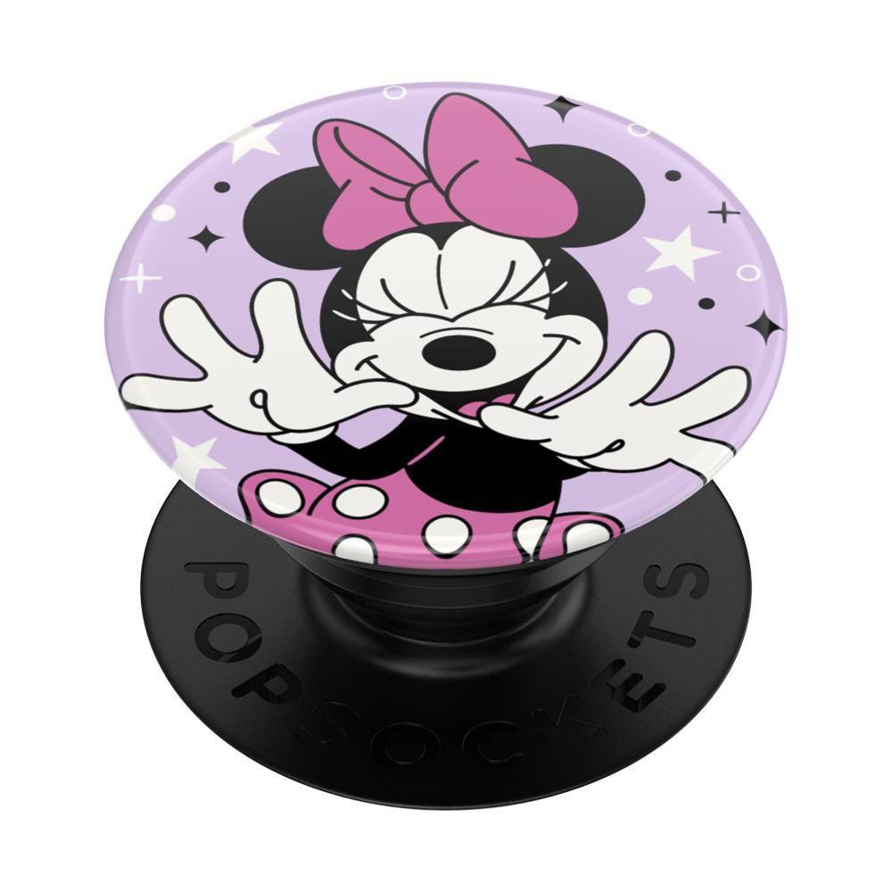 Photos - Holder / Stand PopSockets PopGrip Character Cell Phone Grip & Stand - Minnie Sparkle 