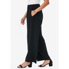 Jessica London Women's Plus Size Stretch Knit Crepe Wide Leg Pant - 4 of 4