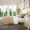 ORRD King Size Wood Platform Bed Frame with Headboard and Wooden Slat Support,Beige - 4 of 4