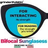 grinderPUNCH 2 Pairs Women Bifocal Reading Sunglasses  Ladies Sun Reader Glasses Cateye Vintage (1.50x) - 4 of 4