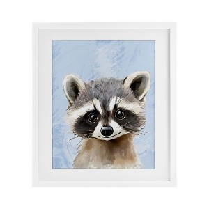 Stupell Industries Sweet Woodland Raccoon Framed Print Under Glass Art - 1 of 4