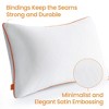 DSVIMOY Support Pillow Luxury Neck Support Pillow Set for Back Stomach and Side Sleepers, White, 16.5"*11.5"*7" - 3 of 4