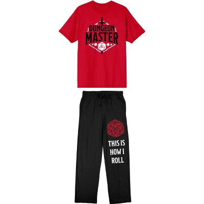 Dungeons & Dragons This Is How I Roll Men's 2-Piece Short Sleeve Sleepwear Set