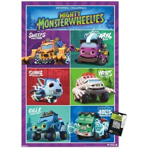 Trends International Mighty Monster Wheelies (2024) - Grid Unframed Wall Poster Prints - 1 of 4