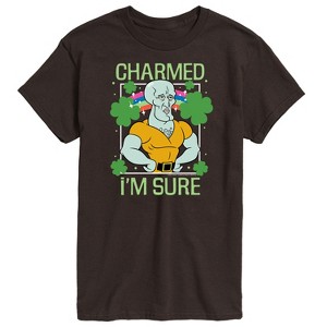 Men's - SpongeBob Squarepants - Charmed I'm Sure Handsome Squidward Short Sleeve Graphic T-Shirt - 1 of 4