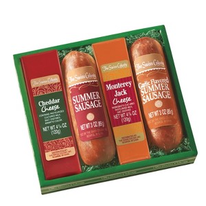 The Swiss Colony Sausage & Cheese Bars Gift Box, 4 Count - 1 of 3