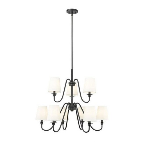 Z-Lite Gianna 9 - Light Chandelier in  Matte Black - image 1 of 4