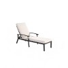 Lounge Chair with Adjustable Backrest,Durable Aluminium Cast Design,Outdoor Recliner for Comfort and Relaxation - The Pop Home - 3 of 4