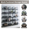 YONWAY 5 Tier Bookcase Home Office Open Bookshelf, Vintage Industrial Style Shelf with Metal Frame, MDF Board for Living room or Bedroom - 4 of 4