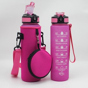 BABYYER Water Bottle Carrier Bag with Strap 1000ML Sports Bottle Holder Pouch Cover for Walking Hiking Travelling - 1 of 4