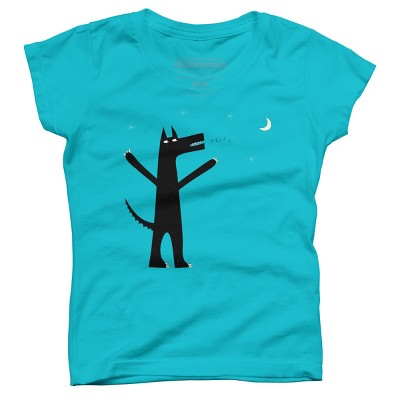 Girl's Design By Humans Arooo! By NicSquirrell T-Shirt