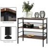 Lyngins Narrow Entryway Table with 2 Drawers and 2 Open Storage Shelves,Stylish Console Table with Round Knobs for Living Room - 4 of 4